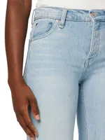 Rose High-Rise Wide-Leg Crop Jeans