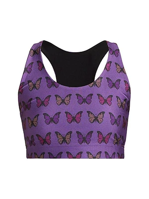 Butterfly Hi-Shine Sports Bra