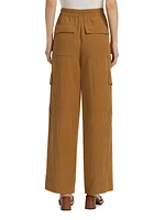 Wide-Leg Cargo Trousers