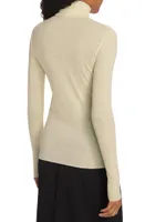 Merino Wool Turtleneck Top