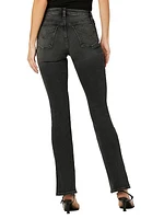 Barbara High-Rise Babyboot Slit Jeans