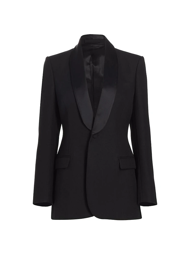 Single-Breasted Wool Blazer