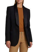 Single-Breasted Wool Blazer