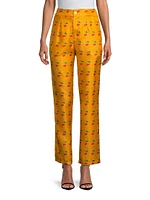 Salome Cherry-Print Trousers