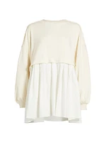 Eleanor Pleated Trapeze Sweatshirt