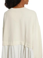 Eleanor Pleated Trapeze Sweatshirt