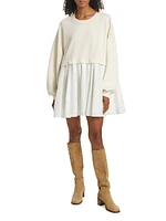 Eleanor Pleated Trapeze Sweatshirt