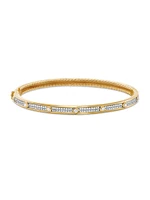 Modern Renaissance Bracelet 18K Yellow Gold With Full Pavé Diamonds