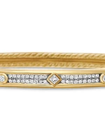 Modern Renaissance Bracelet 18K Yellow Gold With Full Pavé Diamonds