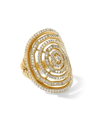 Stax 18K Yellow Gold & Diamond Statement Ring