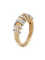 Helena Small Ring 18K Yellow Gold With Diamonds