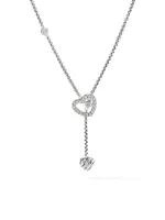 Heart Y Necklace With Diamonds