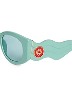 Futuro Optimisto Oval Wave Sunglasses