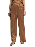 Nazanin Silk-Blend Cargo Pants