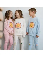 Baby Girl's, Little Girl's & Smiley Sweatsuit