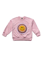 Baby Girl's, Little Girl's & Girl's Smiley Sweatsuit