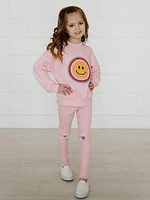 Baby Girl's, Little Girl's & Girl's Smiley Sweatsuit