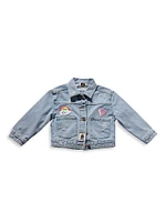 Little Girl's Patched Denim Jacket