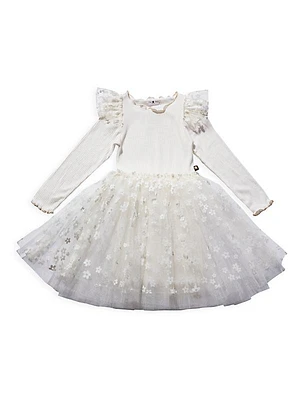 Baby's, Little Girl's & Girl's Frill Flower Tutu Dress