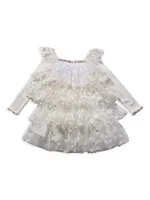 Baby Girl's, Little Girl's & Butterfly Layered Tulle Dress