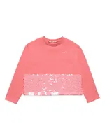 Little Girl's & Sequined Crewneck Sweatshirt