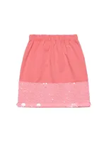 Little Girl's & Sequined Cotton Skirt