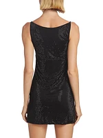 Sleeveless Crystal-Embellished Minidress