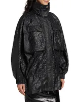 Faux Crocodile Jacket