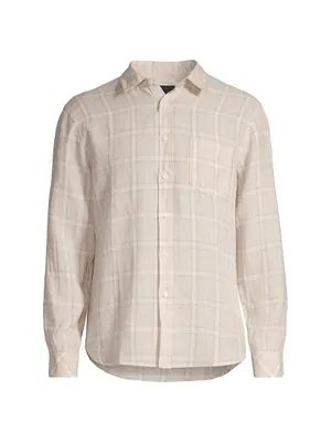 Havana Plaid Button-Front Shirt