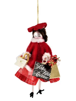 Soffieria De Carlini Girl With Red Coat Ornament
