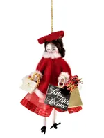 Soffieria De Carlini Girl With Red Coat Ornament