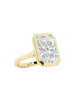18K Yellow Gold & 13 TCW Lab-Grown Diamond Solitaire Engagement Ring