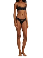 Lace Inset Thong