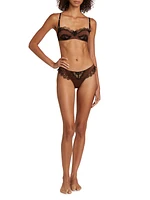 Lace Inset Thong