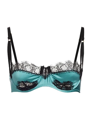 Lace Inset Balconette Bra