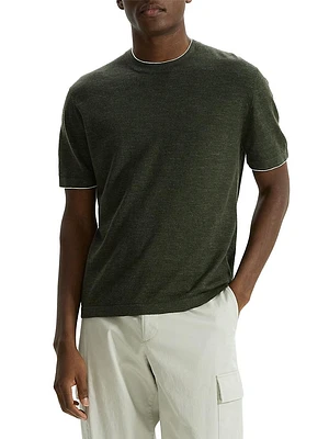 Kolben Linen-Blend Crewneck T-Shirt