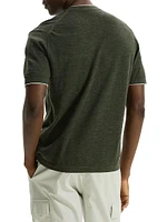 Kolben Linen-Blend Crewneck T-Shirt