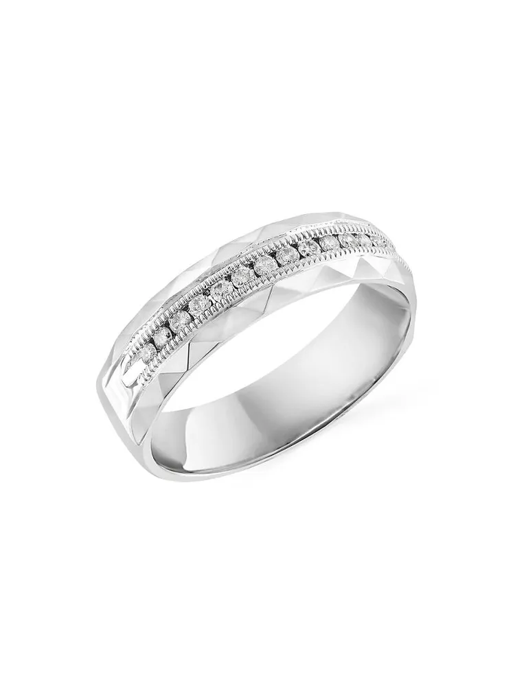 COLLECTION 14K White Gold & 0.24 TCW Diamond Ring