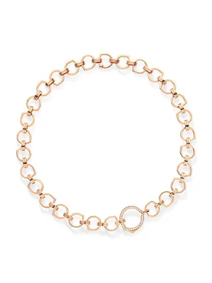 Antifer 18K Rose Gold & 0.4 TCW Diamond Chain Necklace