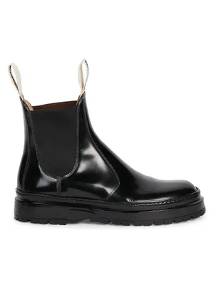 Les Pavane Leather Chelsea Boots