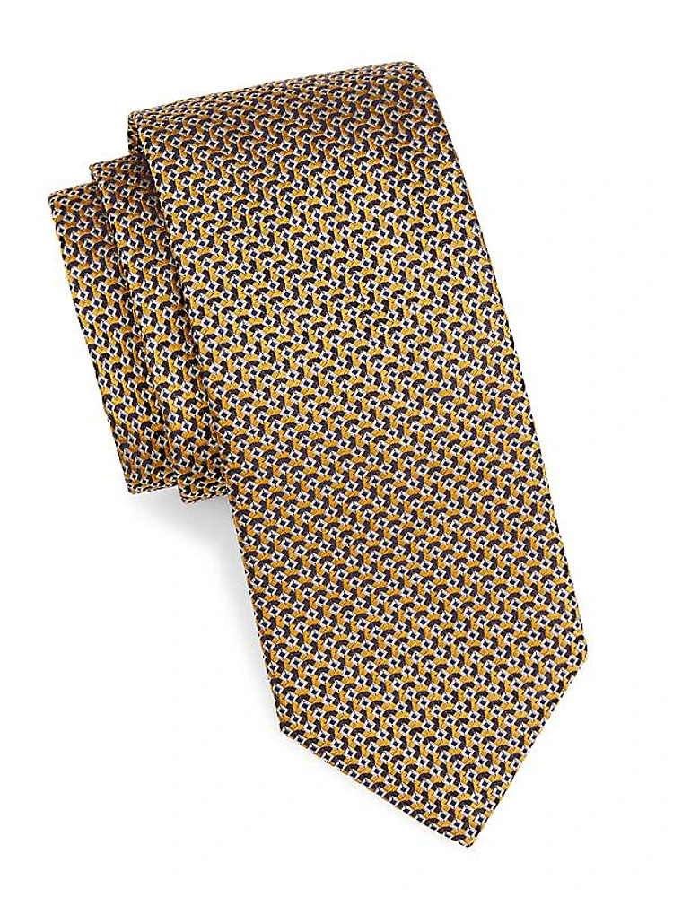 Abstract Silk Tie