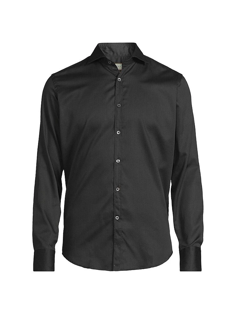 Micro Print Sport Shirt