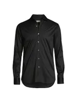 Cotton Button-Front Shirt