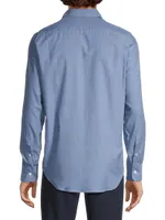 Solid Cotton Sport Shirt