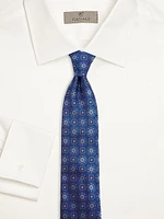 Large Medallion Silk Tie