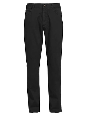 Garment-Dyed Five-Pocket Pants