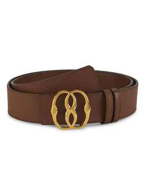 Leather Emblem Belt