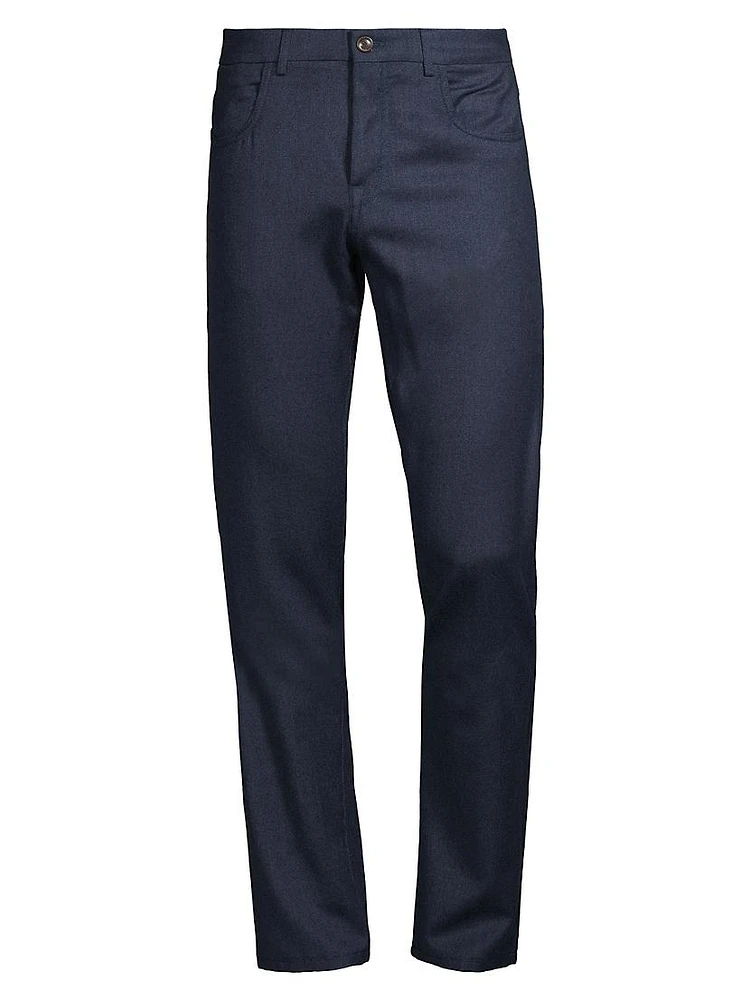 Flannel Wool Trousers