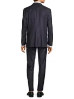 Milano Chalk Stripe Modern-Fit Wool Suit