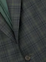 Siena Plaid Wool Two-Button Sport Coat